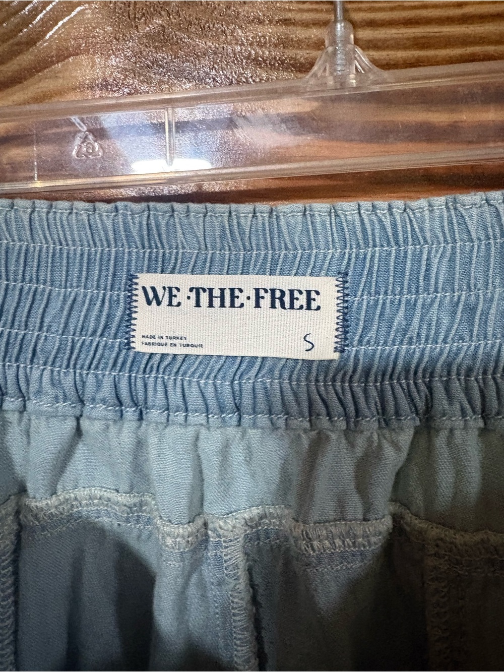 We The Free Dawn on Me Light Blue Wide-Leg Jeans with Front Side Pockets - Picture 5 of 5